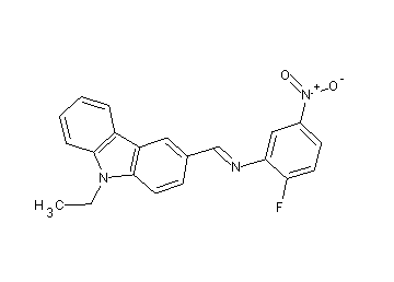N-[(9-ethyl-9H-carbazol-3-yl)methylene]-2-fluoro-5-nitroaniline