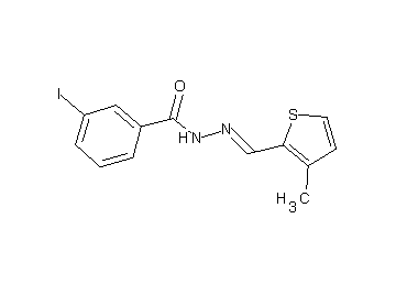3-iodo-N'-[(3-methyl-2-thienyl)methylene]benzohydrazide