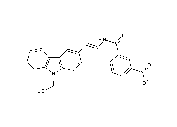 N'-[(9-ethyl-9H-carbazol-3-yl)methylene]-3-nitrobenzohydrazide - Click Image to Close