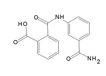 2-({[3-(aminocarbonyl)phenyl]amino}carbonyl)benzoic acid