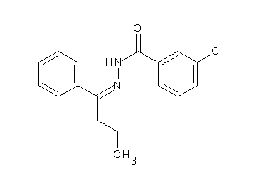 3-chloro-N'-(1-phenylbutylidene)benzohydrazide