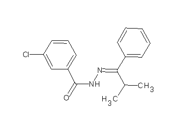 3-chloro-N'-(2-methyl-1-phenylpropylidene)benzohydrazide