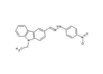 9-ethyl-3-[2-(4-nitrophenyl)carbonohydrazonoyl]-9H-carbazole