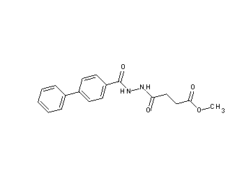 methyl 4-[2-(4-biphenylylcarbonyl)hydrazino]-4-oxobutanoate