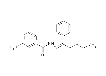 3-methyl-N'-(1-phenylpentylidene)benzohydrazide