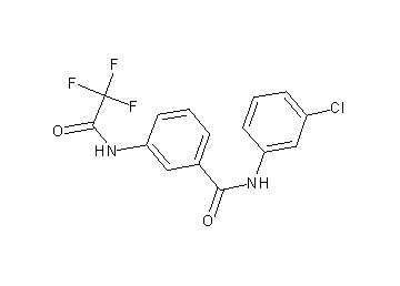 N-(3-chlorophenyl)-3-[(trifluoroacetyl)amino]benzamide