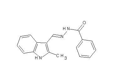 N'-[(2-methyl-1H-indol-3-yl)methylene]benzohydrazide