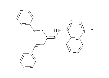 2-nitro-N'-[3-phenyl-1-(2-phenylvinyl)-2-propen-1-ylidene]benzohydrazide