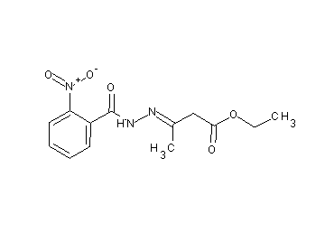 ethyl 3-[(2-nitrobenzoyl)hydrazono]butanoate