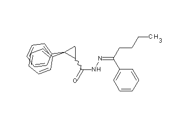 2,2-diphenyl-N'-(1-phenylpentylidene)cyclopropanecarbohydrazide