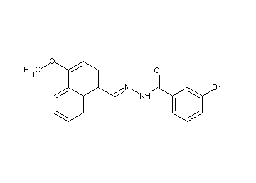 3-bromo-N'-[(4-methoxy-1-naphthyl)methylene]benzohydrazide