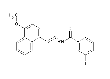 3-iodo-N'-[(4-methoxy-1-naphthyl)methylene]benzohydrazide