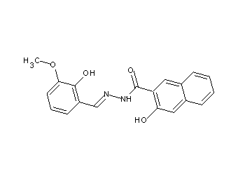 3-hydroxy-N'-(2-hydroxy-3-methoxybenzylidene)-2-naphthohydrazide