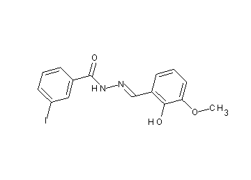 N'-(2-hydroxy-3-methoxybenzylidene)-3-iodobenzohydrazide