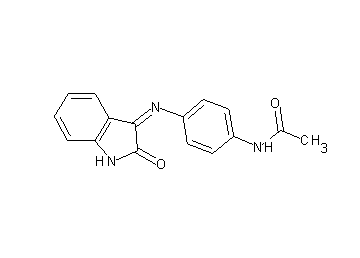 N-{4-[(2-oxo-1,2-dihydro-3H-indol-3-ylidene)amino]phenyl}acetamide