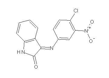3-[(4-chloro-3-nitrophenyl)imino]-1,3-dihydro-2H-indol-2-one