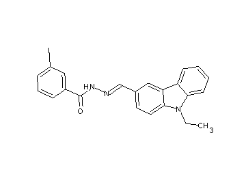 N'-[(9-ethyl-9H-carbazol-3-yl)methylene]-3-iodobenzohydrazide