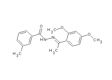 N'-[1-(2,4-dimethoxyphenyl)ethylidene]-3-methylbenzohydrazide