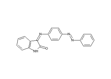 3-{[4-(phenyldiazenyl)phenyl]imino}-1,3-dihydro-2H-indol-2-one