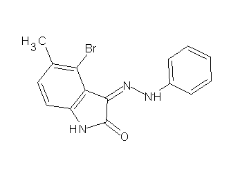 4-bromo-5-methyl-3-(phenylhydrazono)-1,3-dihydro-2H-indol-2-one