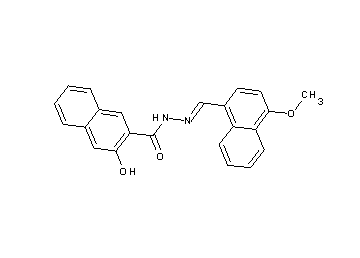 3-hydroxy-N'-[(4-methoxy-1-naphthyl)methylene]-2-naphthohydrazide