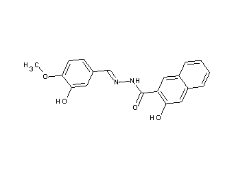 3-hydroxy-N'-(3-hydroxy-4-methoxybenzylidene)-2-naphthohydrazide