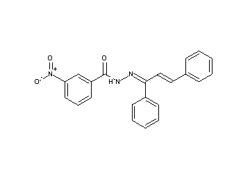 N'-(1,3-diphenyl-2-propen-1-ylidene)-3-nitrobenzohydrazide