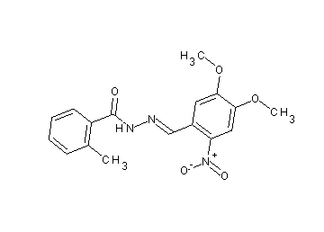N'-(4,5-dimethoxy-2-nitrobenzylidene)-2-methylbenzohydrazide