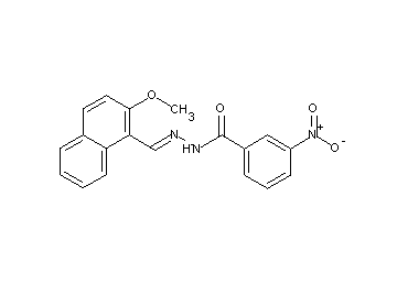 N'-[(2-methoxy-1-naphthyl)methylene]-3-nitrobenzohydrazide