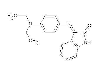 3-{[4-(diethylamino)phenyl]imino}-1,3-dihydro-2H-indol-2-one