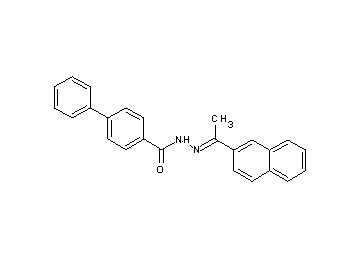 N'-[1-(2-naphthyl)ethylidene]-4-biphenylcarbohydrazide