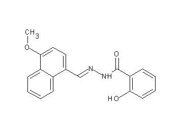 2-hydroxy-N'-[(4-methoxy-1-naphthyl)methylene]benzohydrazide