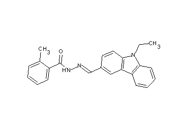 N'-[(9-ethyl-9H-carbazol-3-yl)methylene]-2-methylbenzohydrazide