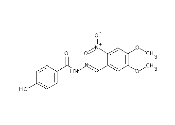 N'-(4,5-dimethoxy-2-nitrobenzylidene)-4-hydroxybenzohydrazide