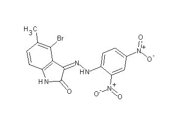 4-bromo-3-[(2,4-dinitrophenyl)hydrazono]-5-methyl-1,3-dihydro-2H-indol-2-one