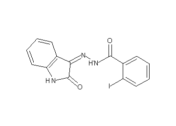 2-iodo-N'-(2-oxo-1,2-dihydro-3H-indol-3-ylidene)benzohydrazide