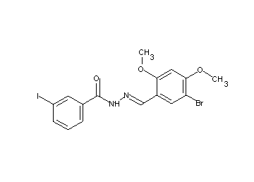 N'-(5-bromo-2,4-dimethoxybenzylidene)-3-iodobenzohydrazide