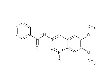 N'-(4,5-dimethoxy-2-nitrobenzylidene)-3-iodobenzohydrazide