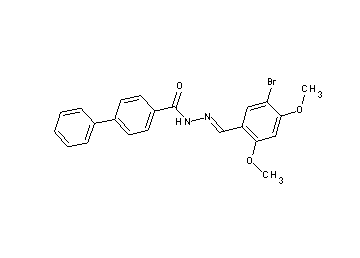 N'-(5-bromo-2,4-dimethoxybenzylidene)-4-biphenylcarbohydrazide