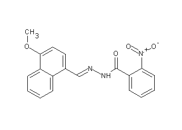 N'-[(4-methoxy-1-naphthyl)methylene]-2-nitrobenzohydrazide