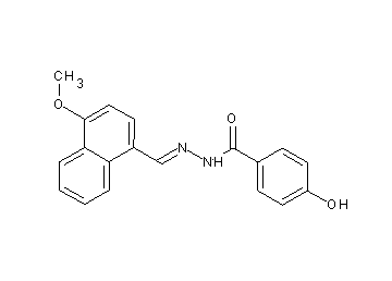 4-hydroxy-N'-[(4-methoxy-1-naphthyl)methylene]benzohydrazide