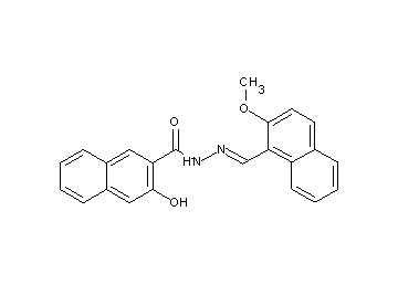 3-hydroxy-N'-[(2-methoxy-1-naphthyl)methylene]-2-naphthohydrazide