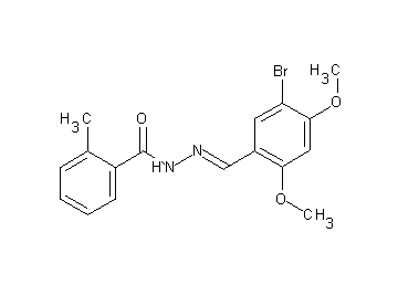 N'-(5-bromo-2,4-dimethoxybenzylidene)-2-methylbenzohydrazide