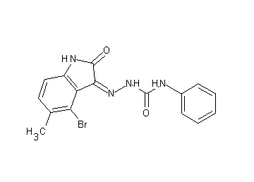 4-bromo-5-methyl-1H-indole-2,3-dione 3-(N-phenylsemicarbazone)