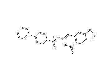 N'-[(6-nitro-1,3-benzodioxol-5-yl)methylene]-4-biphenylcarbohydrazide