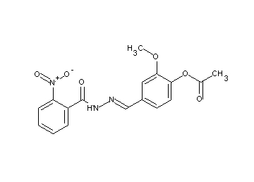 2-methoxy-4-[2-(2-nitrobenzoyl)carbonohydrazonoyl]phenyl acetate