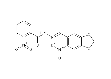 2-nitro-N'-[(6-nitro-1,3-benzodioxol-5-yl)methylene]benzohydrazide