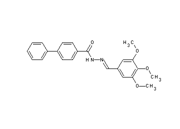 N'-(3,4,5-trimethoxybenzylidene)-4-biphenylcarbohydrazide