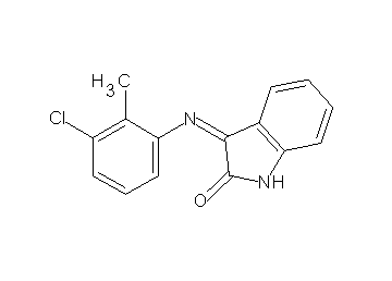 3-[(3-chloro-2-methylphenyl)imino]-1,3-dihydro-2H-indol-2-one