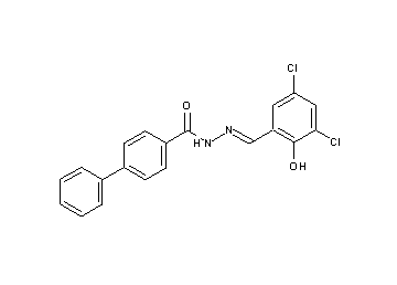 N'-(3,5-dichloro-2-hydroxybenzylidene)-4-biphenylcarbohydrazide